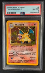 Charizard 4/102 Base Set PSA 8 Pokemon Graded Card